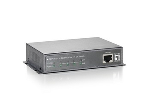 LevelOne 4 GE PoE-Plus + 1 GE Switch, 120W