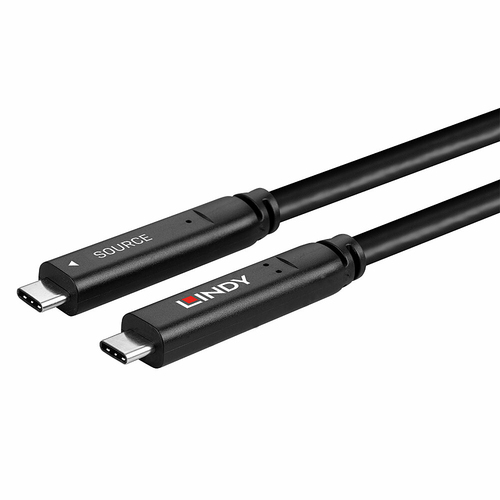 Lindy 43398 USB 3.2 Gen 1 Fiber Optic Hybrid 5Gbps 60W USB Type-C 10m, afbeelding 5