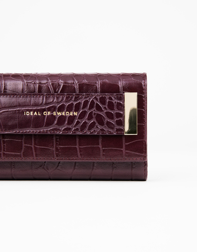 iDeal of Sweden Studio Clutch iPhone 12/12P Plum Croco