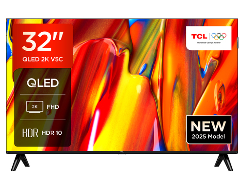 Tcl 32V5C-UK 32-Inch Qled Full HD Hdr Smart TV Google TV Dolby Audio & HDMI 2.1 - image 1