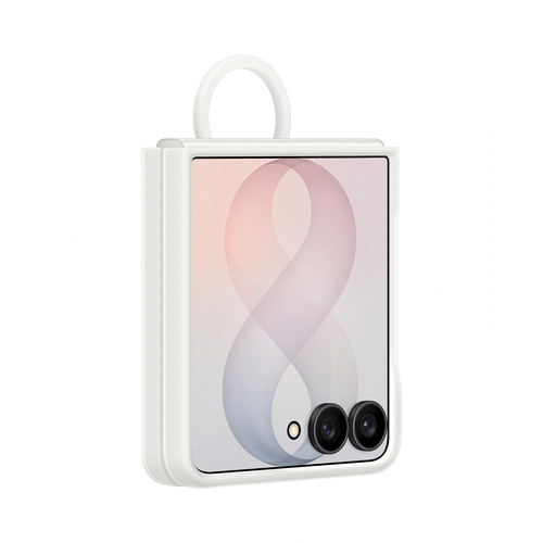 Samsung Galaxy Z Flip8 Silicone Ring Magnet Case - Cream – Foto 4 von 5