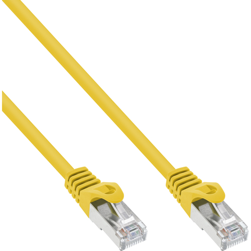Product image: InLine Patch Cable SF/UTP Cat.5e yellow 0.3m