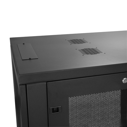 StarTech.com 18U 19 Server Rack Cabinet - 4 Post Adjustable Depth 2-30 Mobile Locking Vented IT/Data Network Enclosure w/Casters & Shelf Rack – billede 6