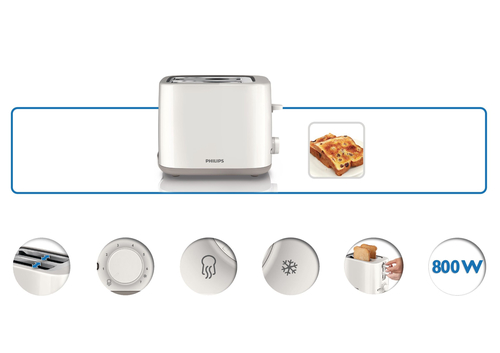 Philips Daily Collection HD2595/02 toaster 7 2 slice(s) – image 2