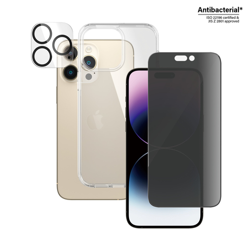 PanzerGlass ® Privacy 3-in-1 Pack iPhone 14 Pro Max Прозрачная защитная пленка Apple 1 шт