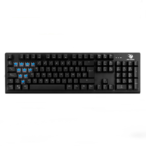 Deep Gaming DeepSolid keyboard USB QWERTY Spanish Black – image 4