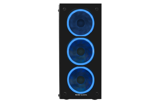Mars Gaming MCGBLUE computer case Midi Tower Black – image 2