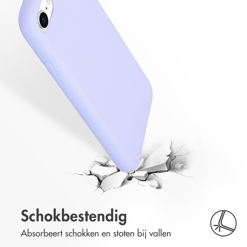 Accezz Liquid Silicone voor Apple iPhone SE (2022 / 2020) / 8 / 7 Telefoonhoesje Paars, afbeelding 6