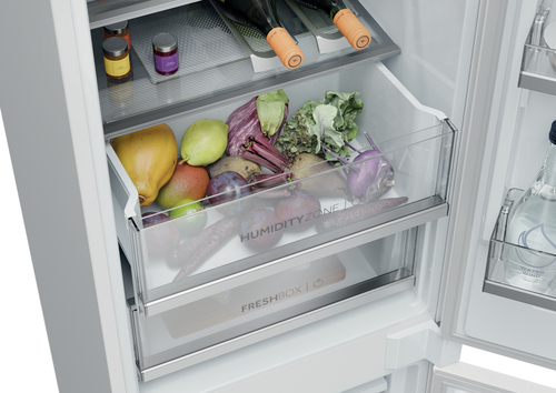 Haier Series 6 HBQW5518EK-UK 177cm 70/30 Integrated Total No Frost Fridge Freezer with Sliding Door Hinge - White - E Rated, White - image 8