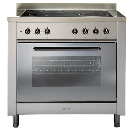 Indesit KP9508CXG cooker Freestanding cooker Electric Ceramic hob Stainless steel