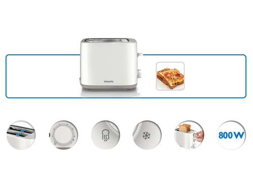 Philips Daily Collection HD2595/05 toaster 7 2 slice(s) – image 3