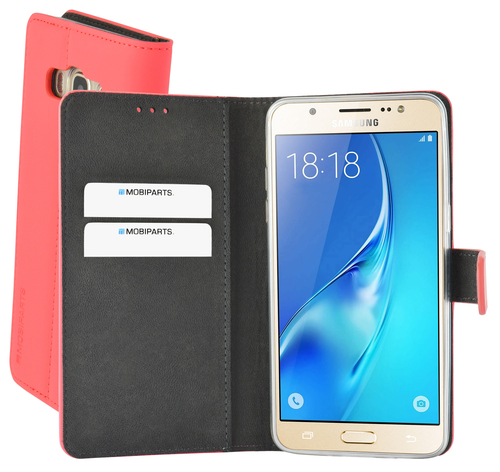 Mobiparts Premium Wallet TPU Case Samsung Galaxy J5 (2016) Peach Pink