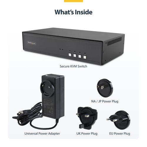 StarTech.com Secure 4-Port Dual-Monitor KVM Switch, DisplayPort, 4K – image 9