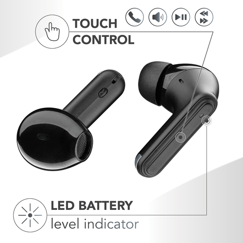 Music Sound BT EARPHONES TWS DOUBLE MS BLACK – image 3