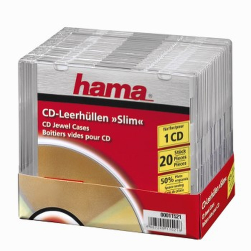 Product image: Hama 00011521 optical disc case Transparent