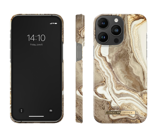 iDeal of Sweden Printed Case iPhone 14PM Golden Sand Marble – image 2