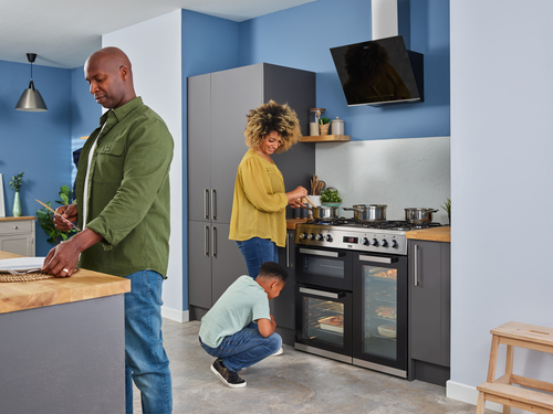 Beko KDVF90X 90cm Double Oven Range Cooker with 5 Burner Gas Hob – image 9
