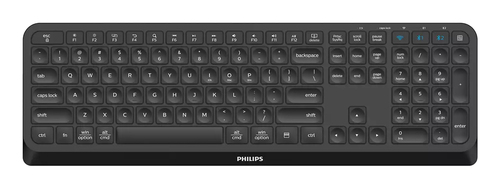 Philips 4000 series SPK6407B/27 keyboard Universal RF Wireless + Bluetooth QWERTY English Black