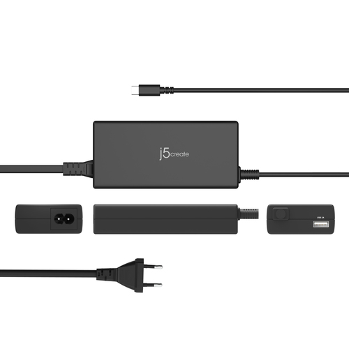 j5create JUP2290C-EN 100W PD USB-C® Super Charger - EU, Black, includes 1.2 m cable – image 2