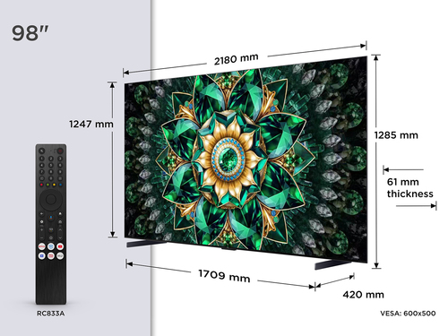 Tcl 98Q7C UK 98 4K Ultra HD Hdr Smart QD Mini LED TV Dolby Vision IQ D - image 2