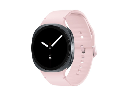 Samsung Galaxy Watch 8, Bluetooth, 44mm, Sport Band, Graphite, S/M + Sport Band, Pink, M/L