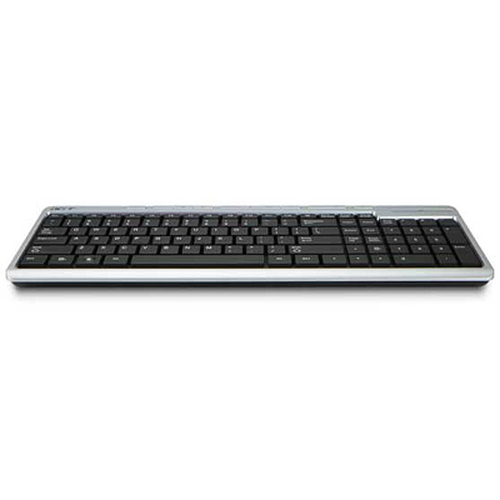 Acer KB.RF40B.182 keyboard RF Wireless QWERTY English Black, Silver