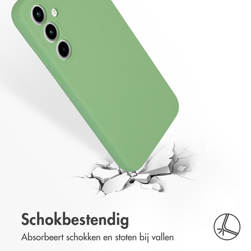 Accezz Liquid Silicone Backcover Samsung Galaxy A35 - Groen, afbeelding 3