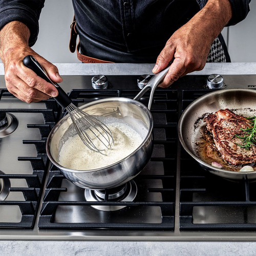 KitchenAid Multi-Ply Stainless Steel Chef's Pan in Silver Size: 20 cm Silver 20 cm - image 5