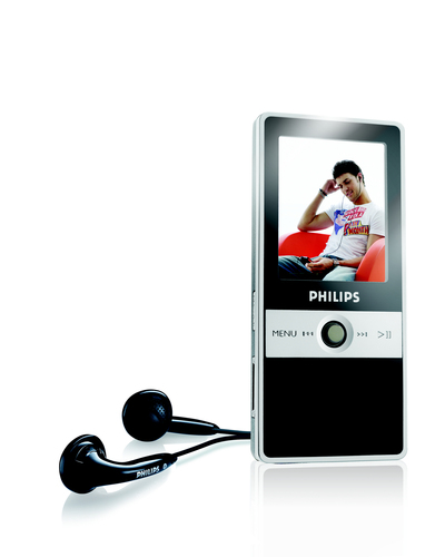 Philips SA5000/93 MP3-/MP4-Player MP3 Spieler 0,512 GB Schwarz, Silber