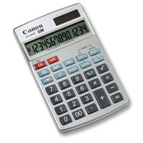 Canon LS-24TC calculator Pocket Basic Silver
