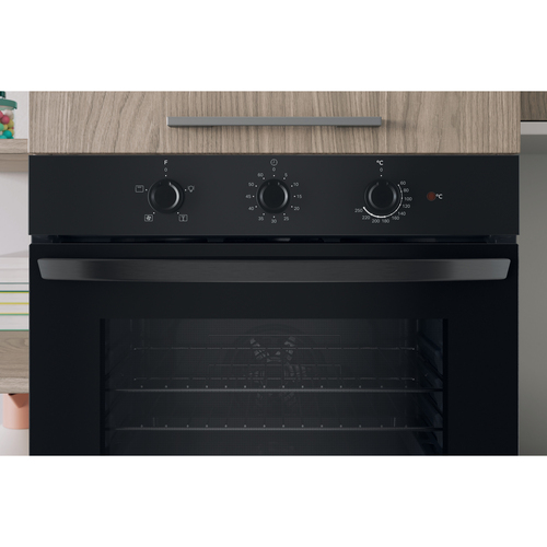 Indesit Click&Clean IO 233 B UK Built In Electric Single Oven - Black - A Rated, Black - image 6