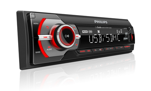 Philips CarStudio CE233/10 car media receiver Black