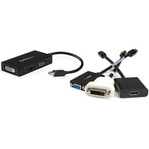 StarTech.com 3 in 1 Mini DisplayPort Adapter - 1080p - Mini DP / Thunderbolt to HDMI / VGA / DVI Splitter for Your Monitor (MDP2VGDVHD) Videoadapter 27cm Sort – billede 5