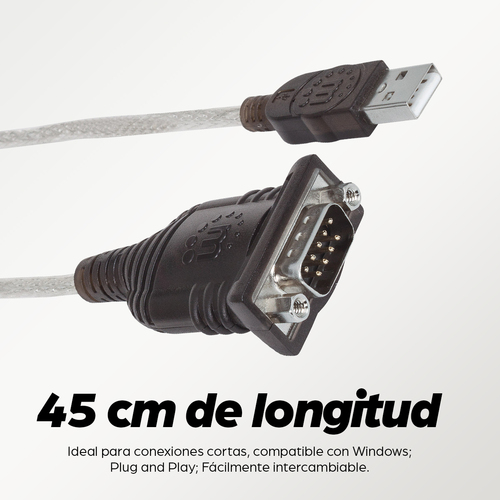 Convertidor de USB a Serial MANHATTAN 205146
