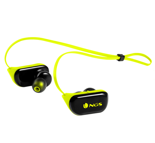 NGS ARTICARANGERYELLOW headphones/headset Wireless In-ear, Neck-band Sports Bluetooth Black, Yellow