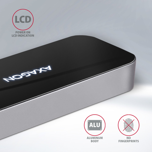 AXAGON SuperSpeed USB-C Hub USB-Hubs - USB 32 - 6 - Schwarz – Foto 11 von 11