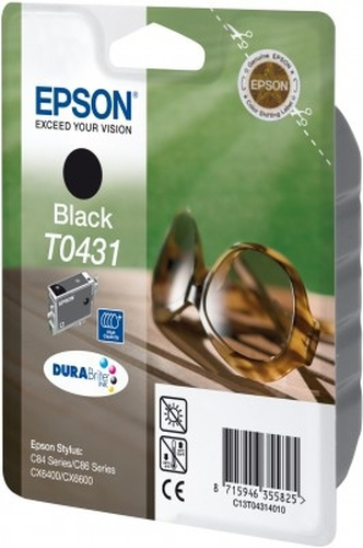 Epson Sunglasses Singlepack Black T0431 DURABrite Ink High Capacity