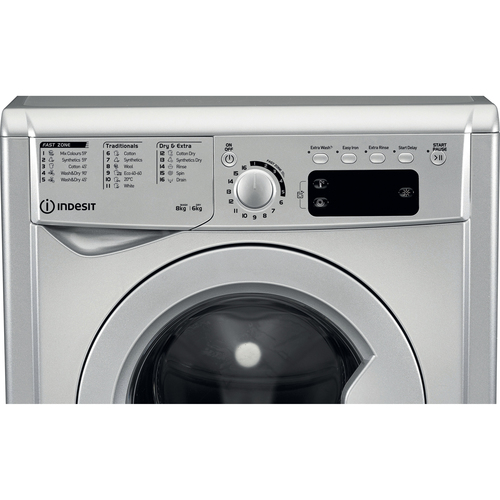 Indesit Ewde 861483 S UK 8 kg Washer Dryer - Silver/Grey - image 2