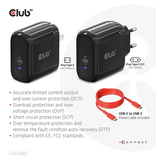 CLUB3D Travel Charger PPS – image 6