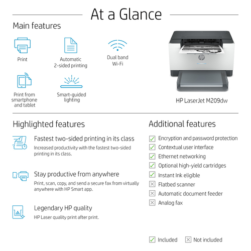 HP LaserJet M209dw Wi-Fi A4 Printer 600x600 Dpi Scan, Copy, Print Efficiently - image 6
