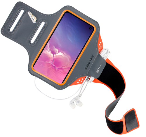 Mobiparts Comfort Fit Sport Armband Samsung Galaxy S10e Neon Orange – image 2