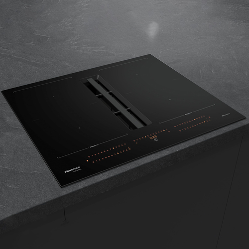Hisense This 60 cm wide induction hob with built in hood is perfect for kitchen islands and open spaces. It provides fast heating, powerful ventilation, and a s – image 4
