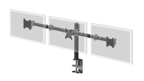 iiyama DS1003C-B1 Drievoudige monitor arm monitorarm, afbeelding 2
