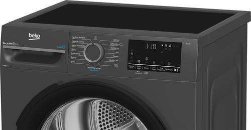 Beko SteamCure BM3T3833A 8Kg Heat Pump Tumble Dryer - Anthracite - A++ Rated, Grey - image 6