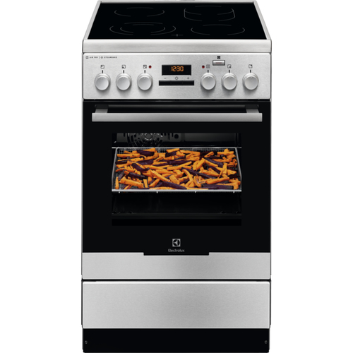 Electrolux EKC54972OX Freestanding cooker Electric Ceramic hob Black, Stainless steel