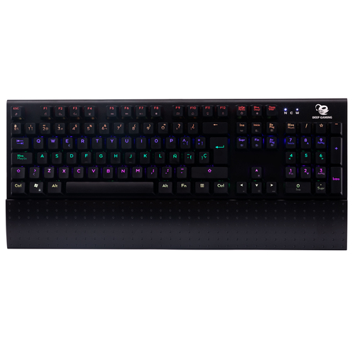 Deep Gaming DeepSolid keyboard USB QWERTY Spanish Black – image 3