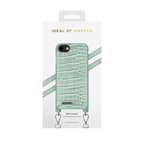 iDeal of Sweden Atelier Necklace Case iPhone 8/7/6/6S/SE Mint Croc – image 2