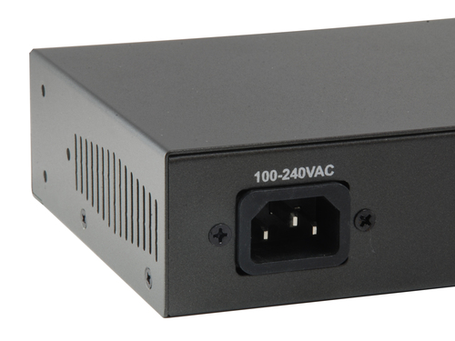 LevelOne 10-Port Gigabit PoE Switch, 8 PoE Outputs, 2 x SFP, Internal Power Supply, 802.3at/af PoE – image 3