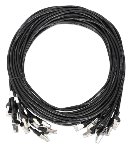 CAT8.1 U/FTP SLIM NETWORK PATCH CABLE, 14 FT., BLACK, 10-PACK