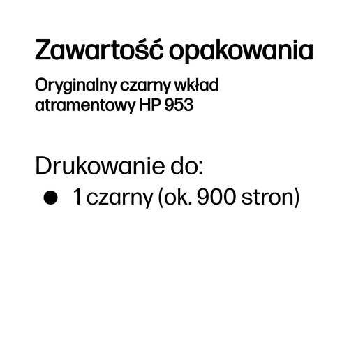 Oryginalny wkład tusz do drukarki HP 953 (L0S58AE) Czarny (Black)